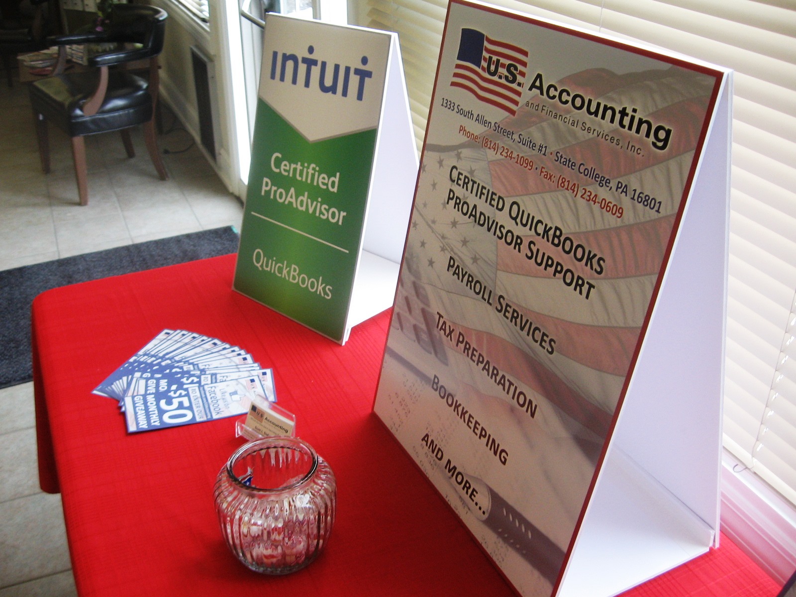 US Accounting Oversized Table Tent 4